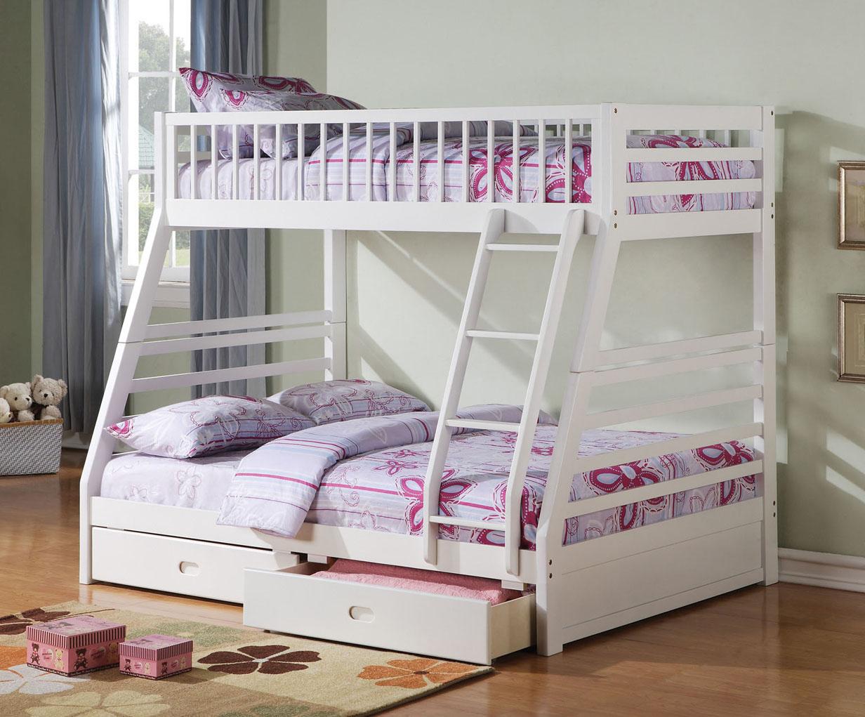 Acme Furniture Caius II 37450 Metal Triple Bunk Bed Twin Full